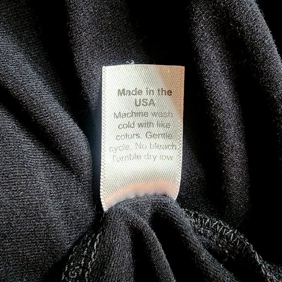 Michael Stars Black 3/4 Dolman Sleeve Tee Top One Size or Medium / Large Hi-Low - Picture 6 of 6